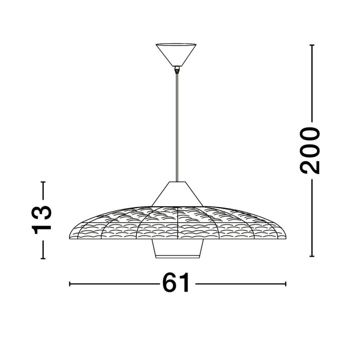 wspaniała lampa wisząca Luces Exclusivas HUANUNI LE44574