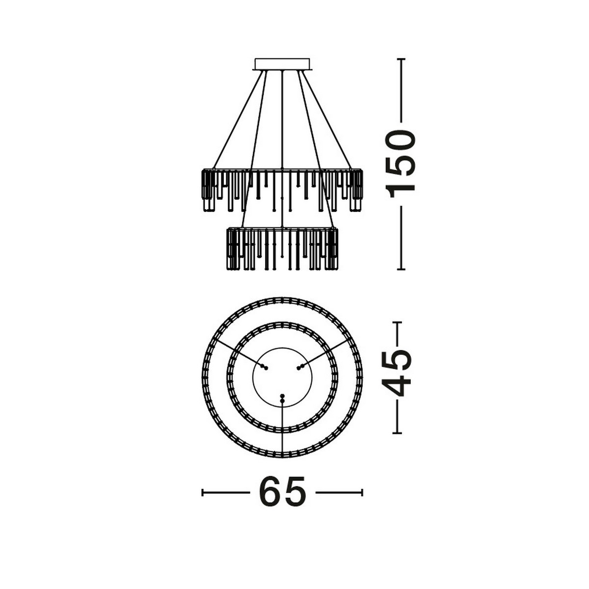 niezwykła lampa wisząca Luces Exclusivas HUARAZ LE44444