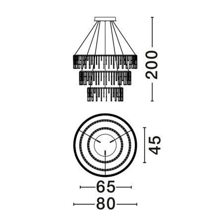 nieprzeciętna lampa wisząca Luces Exclusivas HUARAZ LE44445