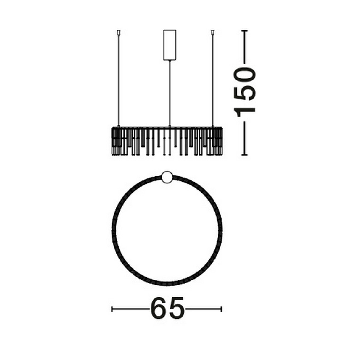 elegancka lampa wisząca Luces Exclusivas HUARAZ LE44455