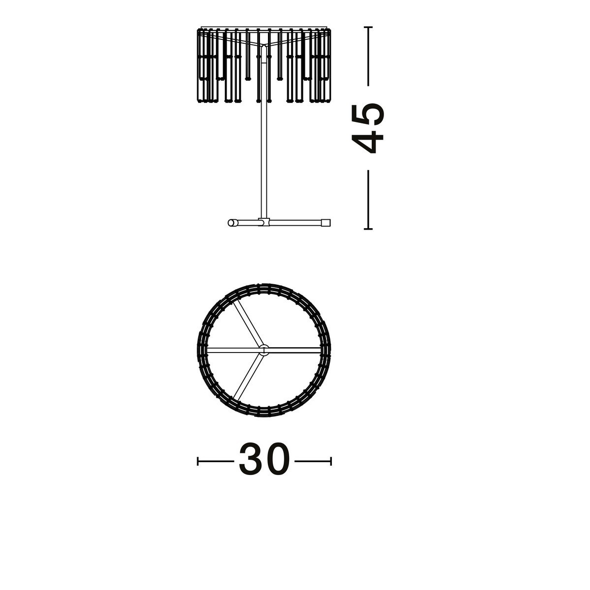 awangardowa lampa stołowa Luces Exclusivas HUARAZ LE44716