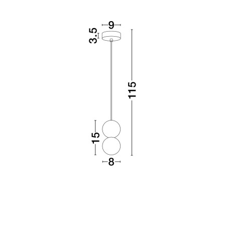 prestiżowa lampa wisząca Luces Exclusivas IBAGUE LE44659