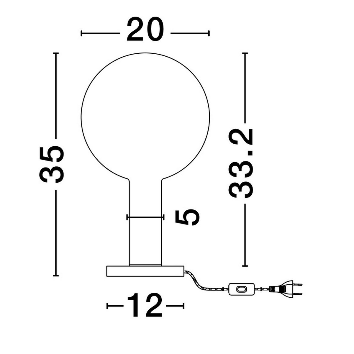 wyjątkowa lampa stołowa Luces Exclusivas JAVIER LE44480