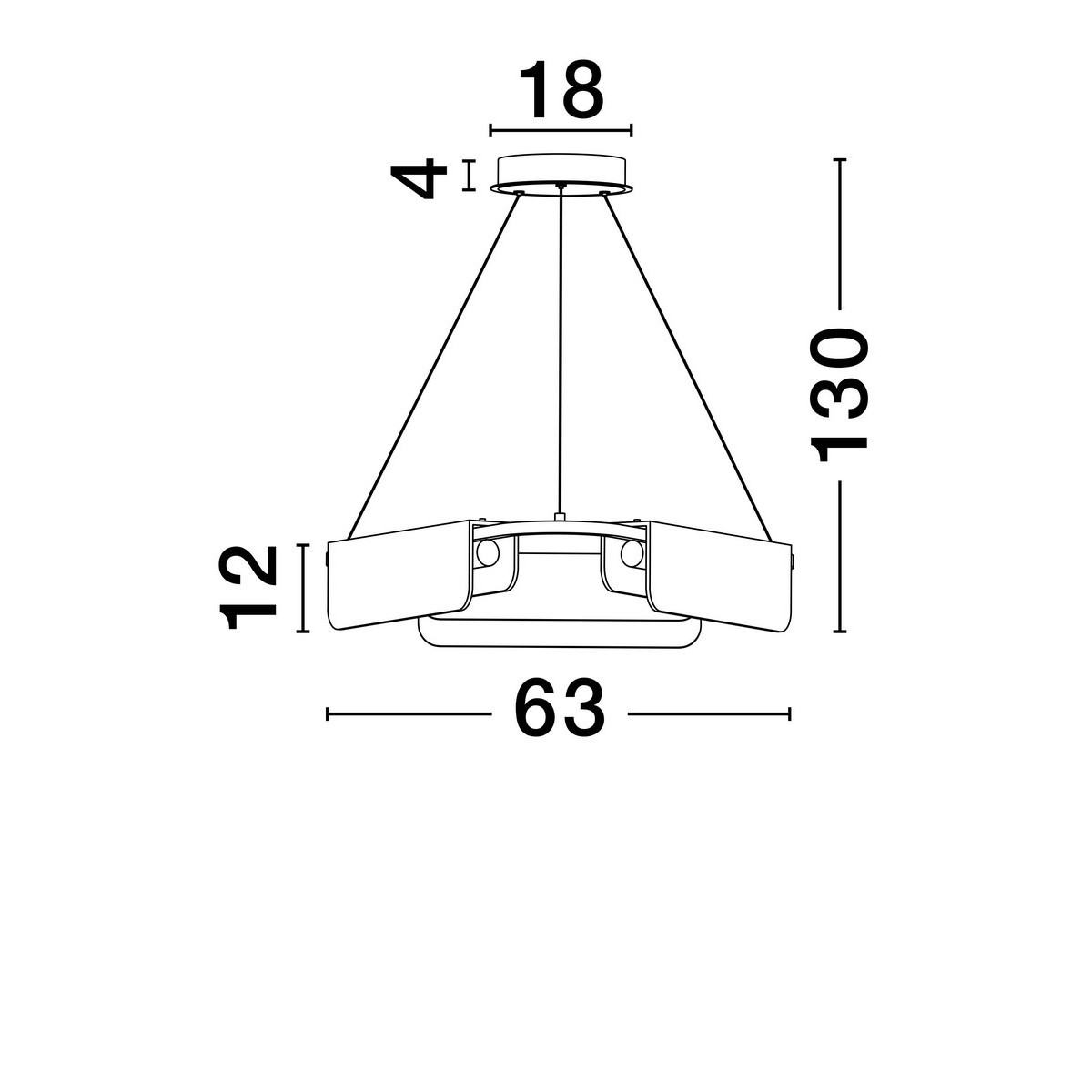 luksusowa lampa wisząca Luces Exclusivas MAIRANA LE44616