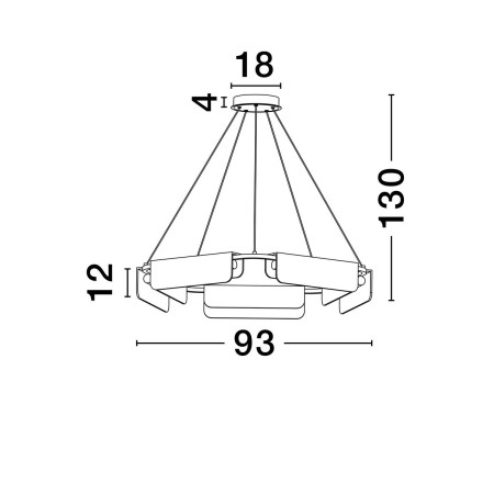 jedyna w swoim rodzaju lampa wisząca Luces Exclusivas MAIRANA LE44617