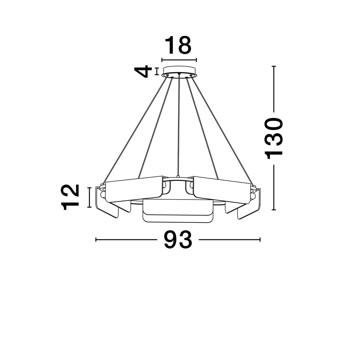 jedyna w swoim rodzaju lampa wisząca Luces Exclusivas MAIRANA LE44617
