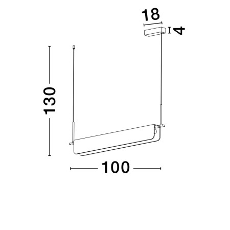 futurystyczna lampa wisząca Luces Exclusivas MAIRANA LE44621