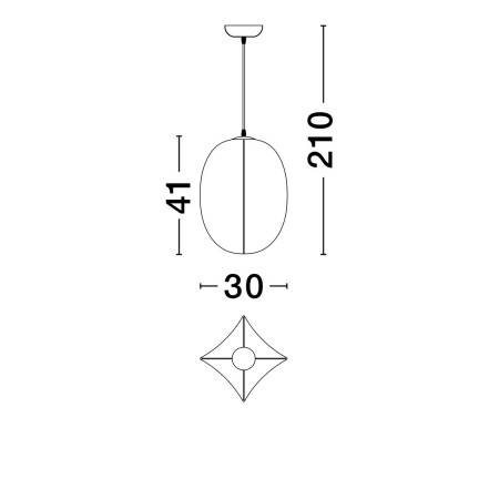 elitarna lampa wisząca Luces Exclusivas MAPIRI LE44746
