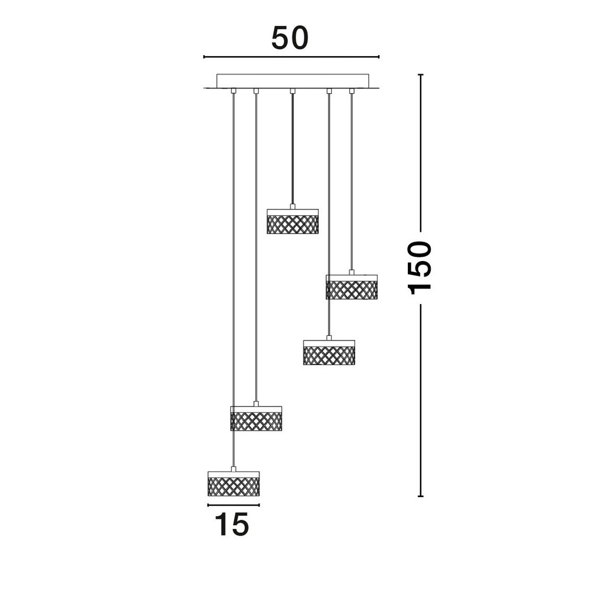 czarująca lampa wisząca Luces Exclusivas MINEROS LE44582