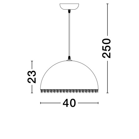 wyjątkowa lampa wisząca Luces Exclusivas MIZQUE LE44748