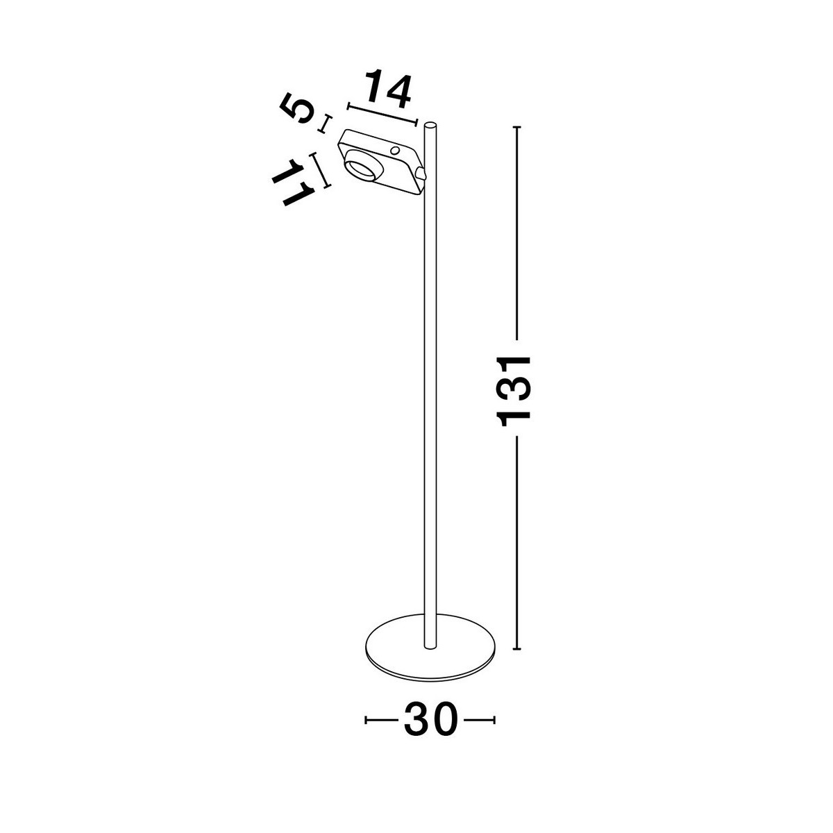 awangardowa lampa stojąca Luces Exclusivas PARINAS LE44505
