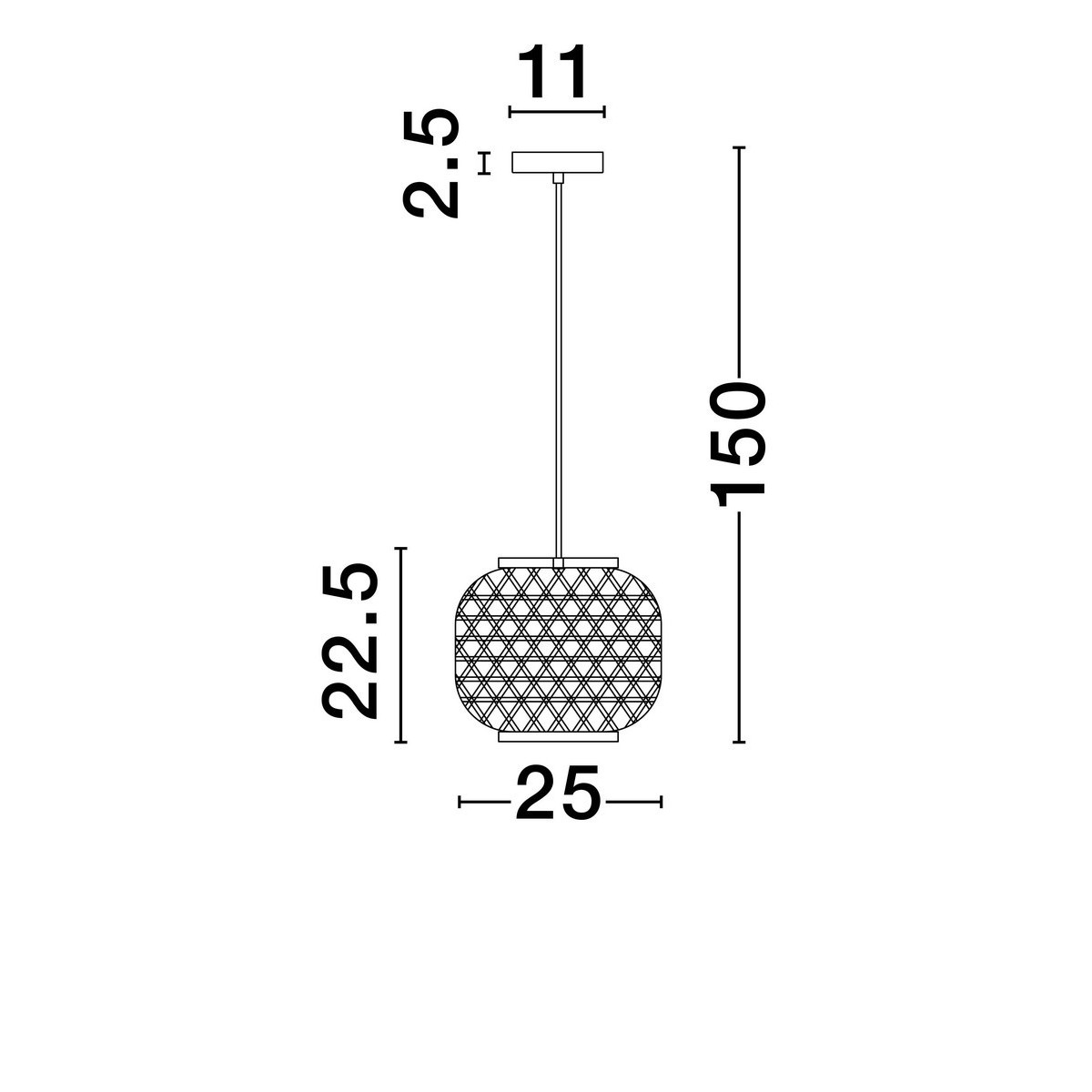 awangardowa lampa wisząca Luces Exclusivas REQUENA LE44862