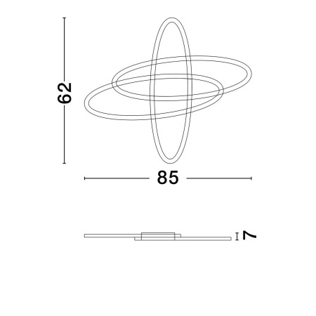 urokliwa lampa przysufitowa Luces Exclusivas SICUANI LE44868