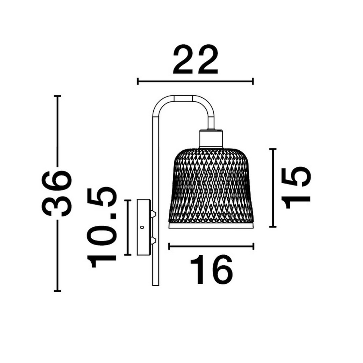 zachwycający kinkiet Luces Exclusivas TALITAS LE44510