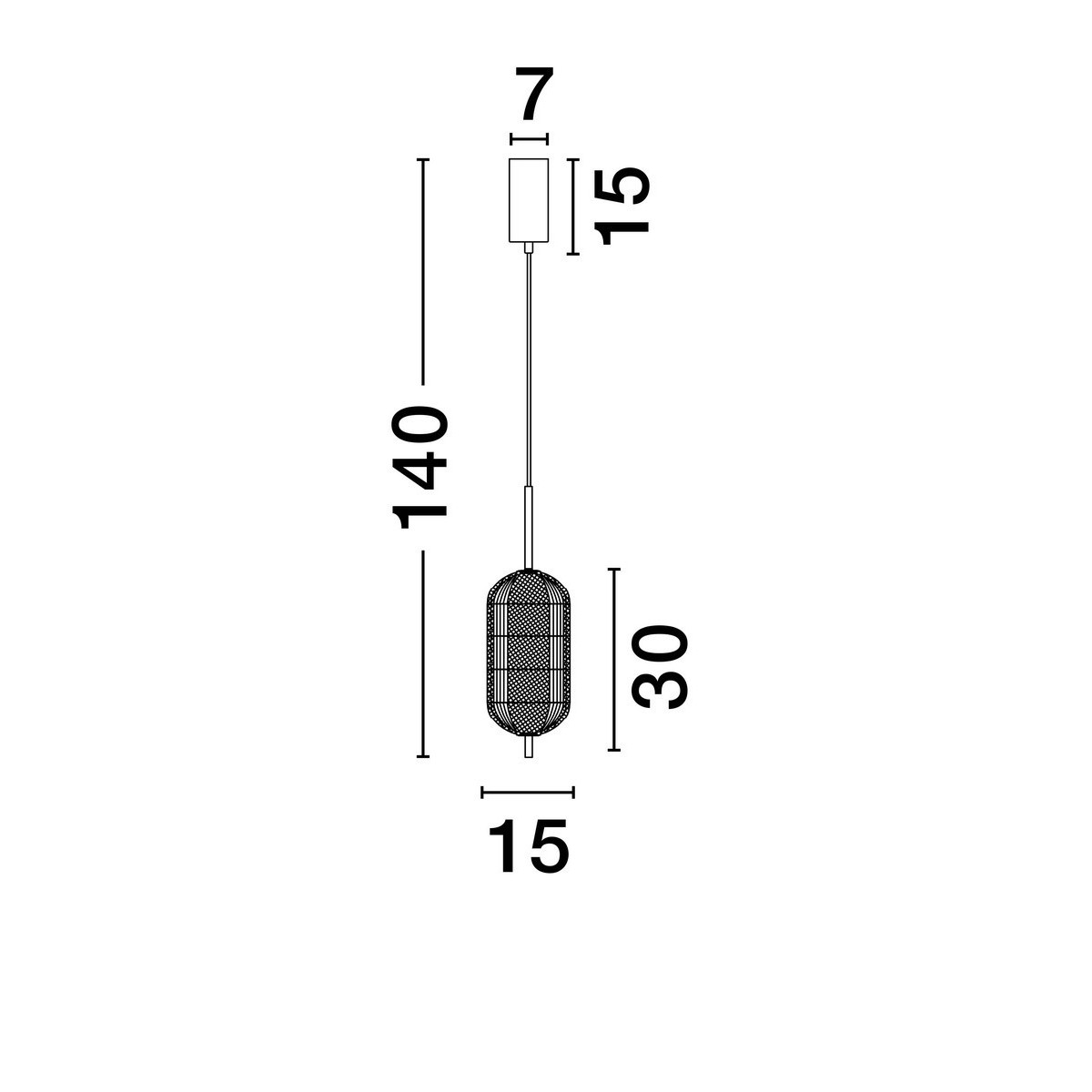 awangardowa lampa wisząca Luces Exclusivas TIPUANI LE44626