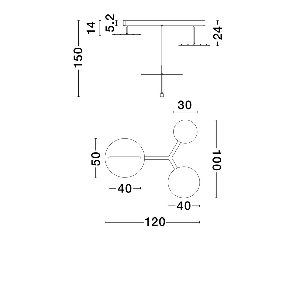 szykowna lampa wisząca Luces Exclusivas TIRAQUE LE44637