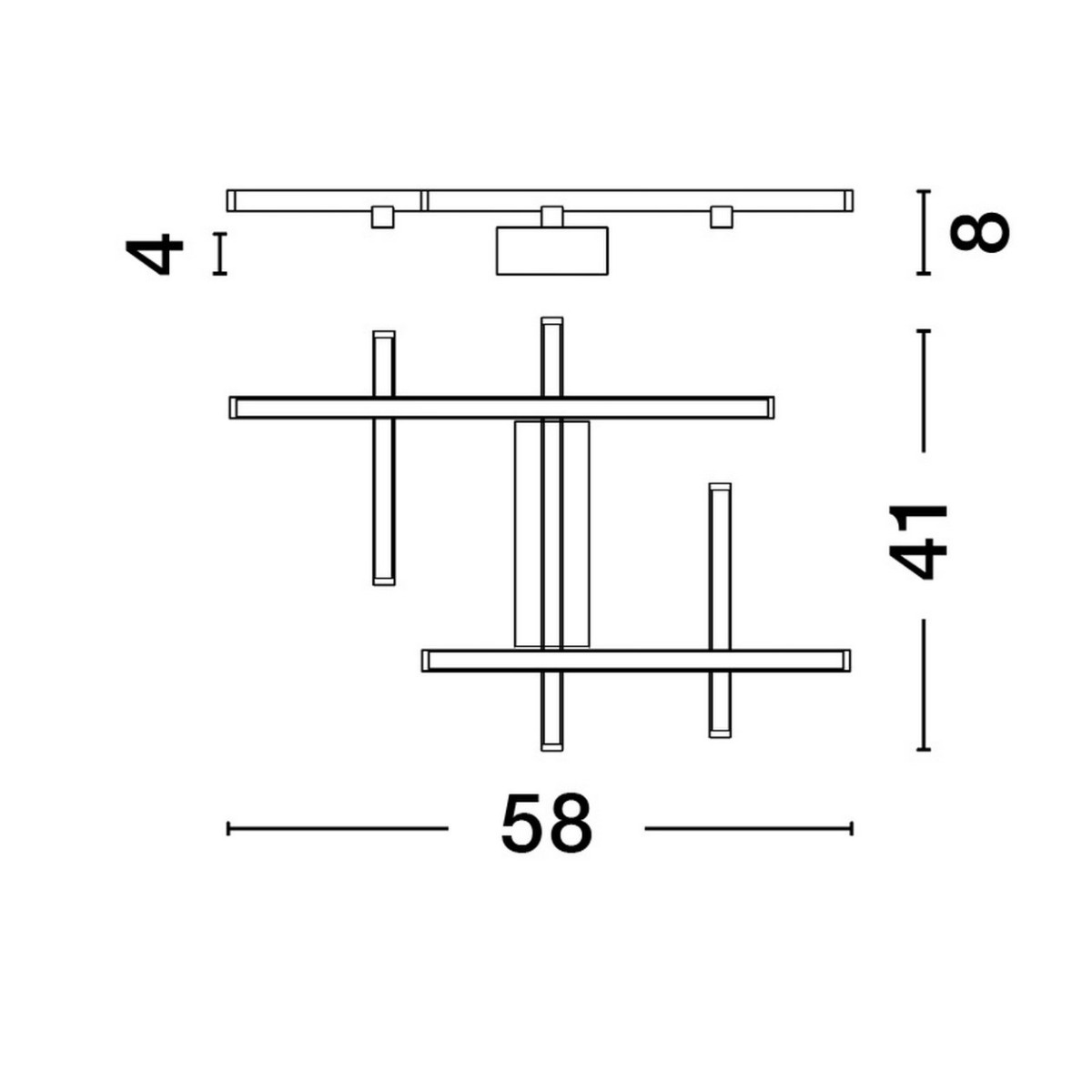 ekskluzywna lampa przysufitowa Luces Exclusivas TUMBES LE44474