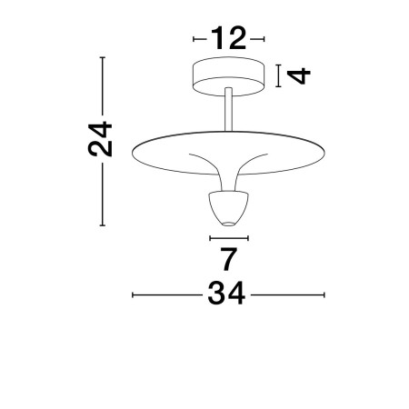 wytworna lampa przysufitowa Luces Exclusivas UCURENA LE44638