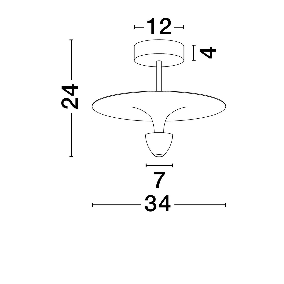 wytworna lampa przysufitowa Luces Exclusivas UCURENA LE44638