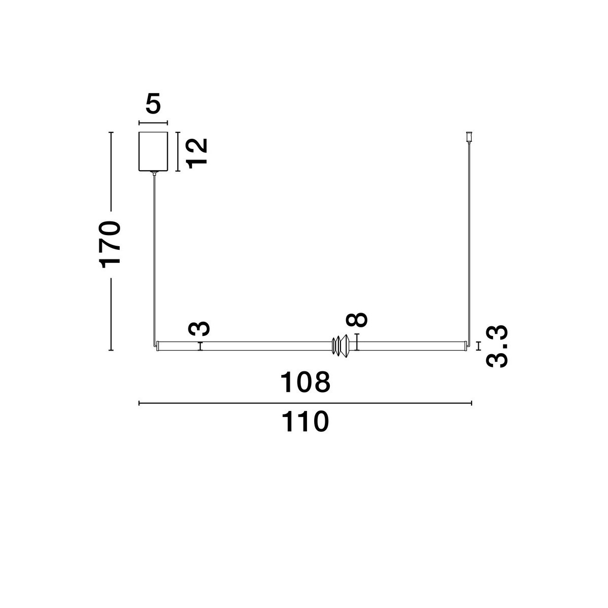 wybitna lampa wisząca Luces Exclusivas URUBICHA LE44689