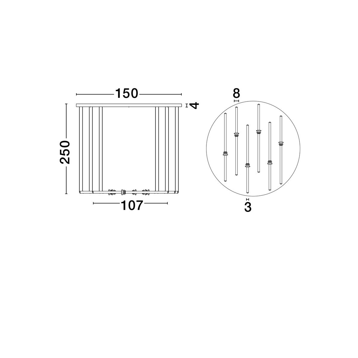 urokliwa lampa wisząca Luces Exclusivas URUBICHA LE44692