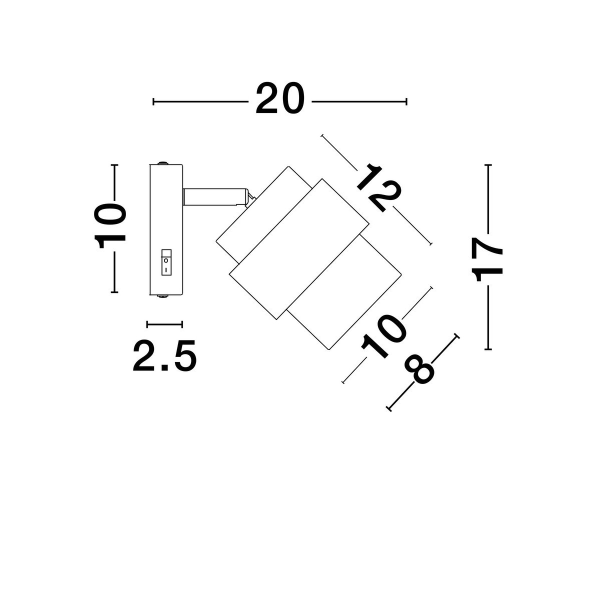 czarujący kinkiet Luces Exclusivas VIEJA LE44850