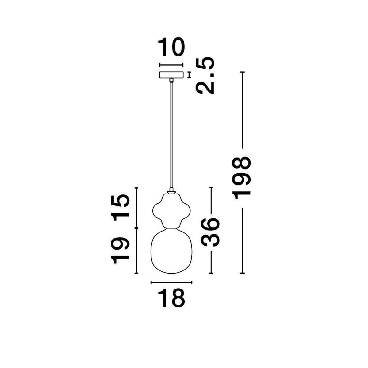 imponująca lampa wisząca Luces Exclusivas VILROSA LE44554