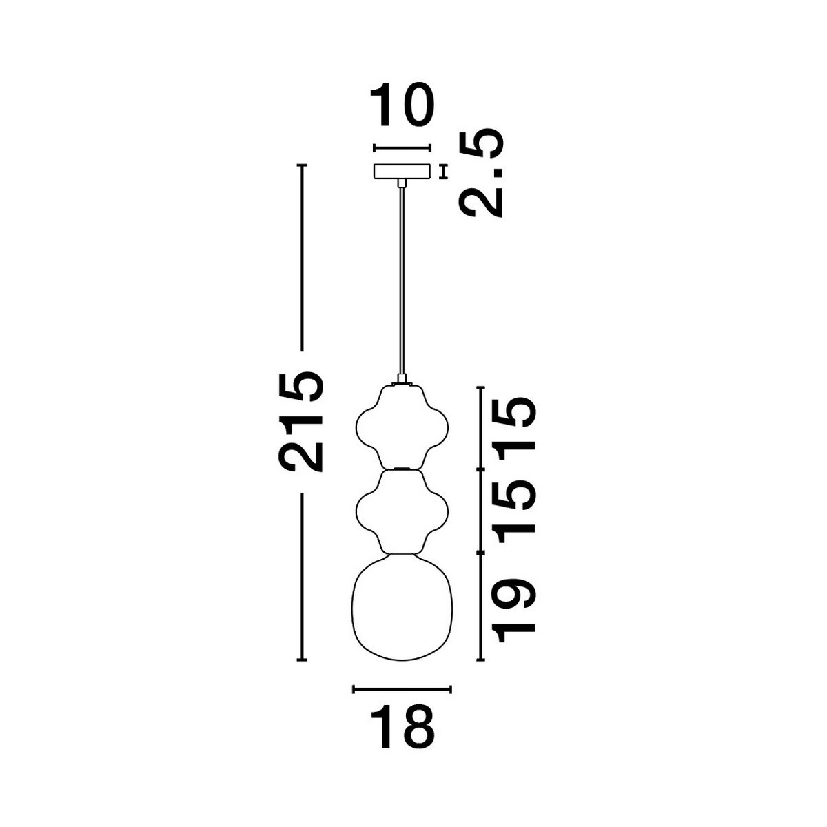 czarująca lampa wisząca Luces Exclusivas VILROSA LE44560