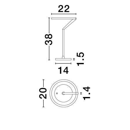 ponadprzeciętna lampa stołowa Luces Exclusivas ZUDANEZ LE44774