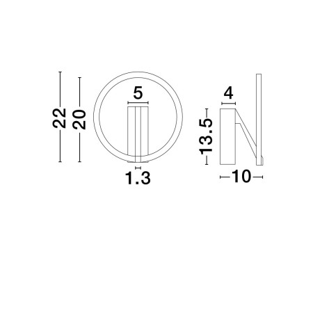 nadzwyczajny kinkiet Luces Exclusivas ZUDANEZ LE44775