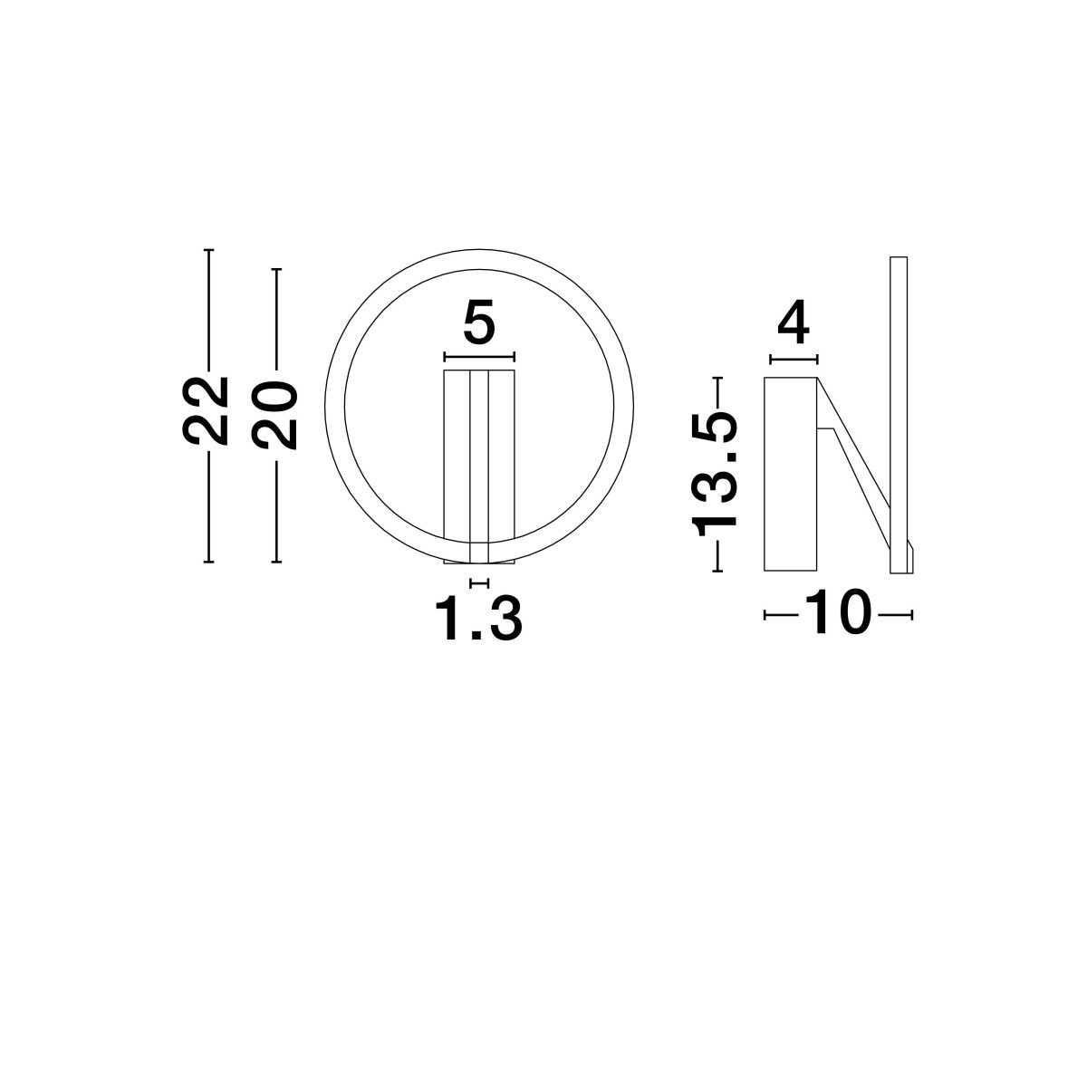 nadzwyczajny kinkiet Luces Exclusivas ZUDANEZ LE44775