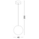 oryginalna lampa ogrodowa wisząca Luces Exclusivas CELENDIN LE73761