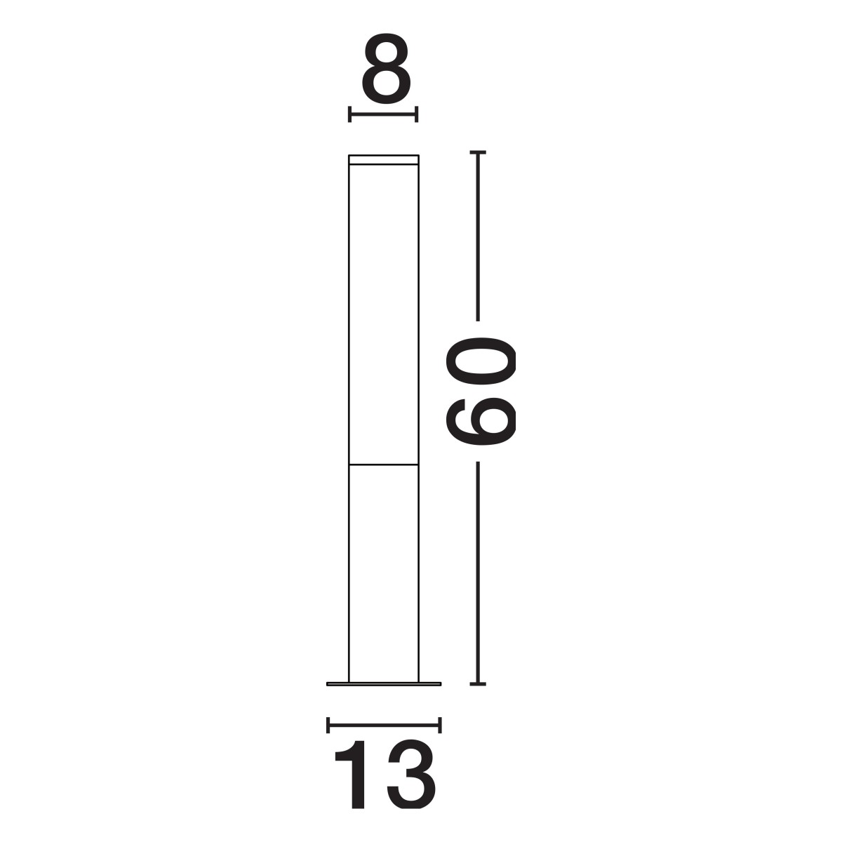 czarująca lampa ogrodowa - stojąca Luces Exclusivas ELALTO LE73808