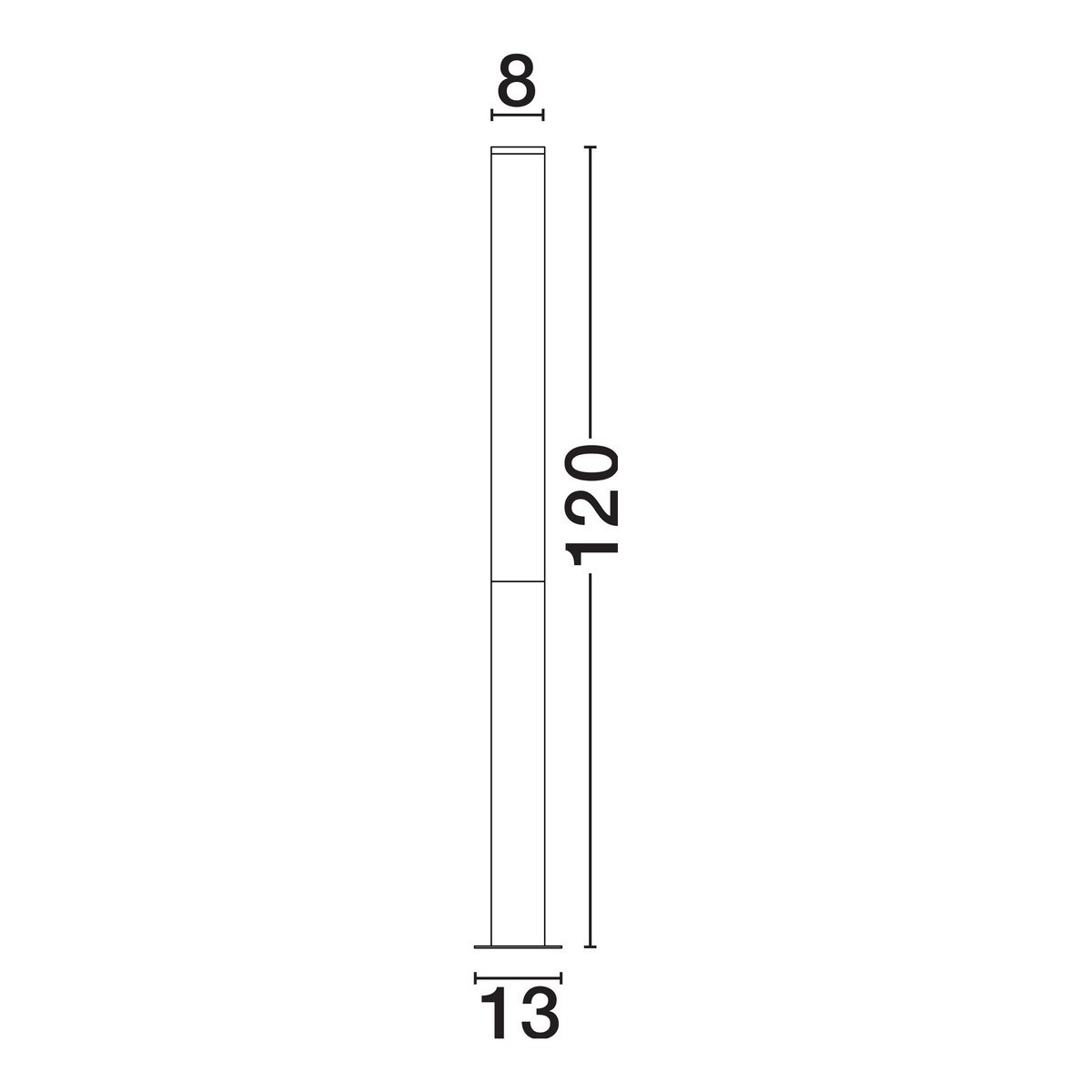 awangardowa lampa ogrodowa - stojąca Luces Exclusivas ELALTO LE73809