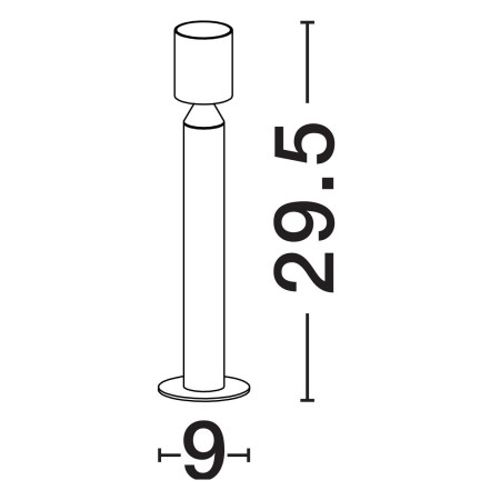 zachwycająca lampa ogrodowa - stojąca Luces Exclusivas HUANCAYO LE73758
