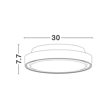 współczesna zewnętrzna lampa sufitowa Luces Exclusivas MOLLENDO LE73767