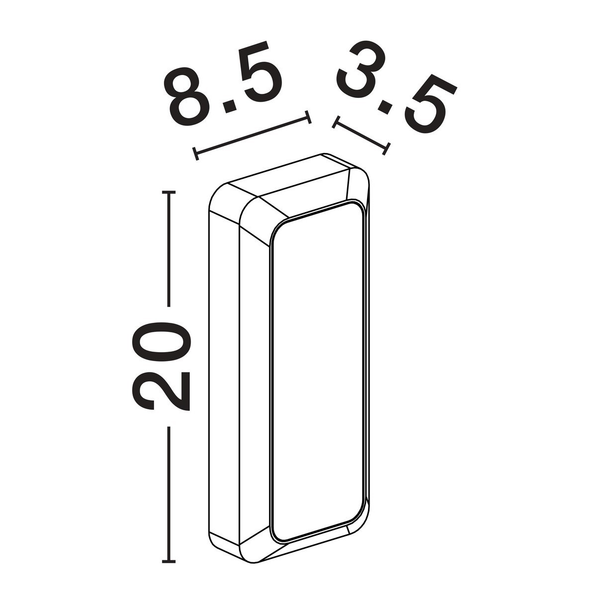 Ponadprzeciętny kinkiet ogrodowy Luces Exclusivas PASCO LE73775