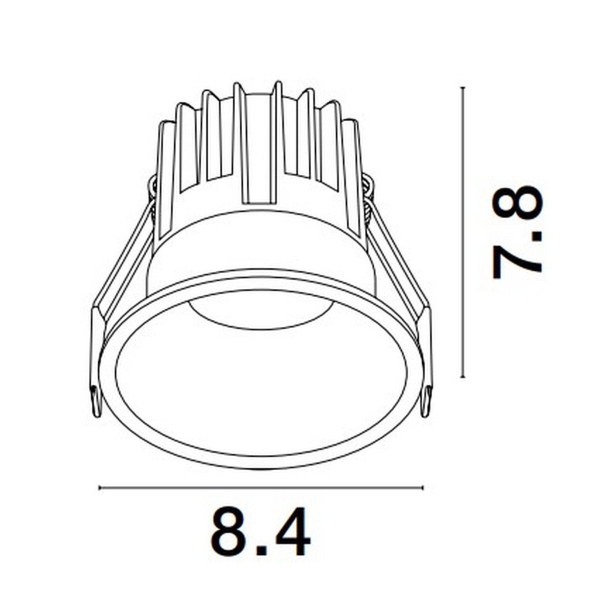 niepowtarzalna lampa podtynkowa Luces Exclusivas ARAMIEL LE65104 do podwieszanych sufitów