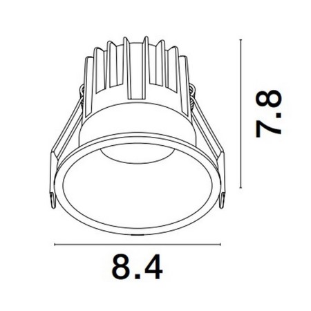 luksusowa lampa podtynkowa Luces Exclusivas ARAMIEL LE65106 do podwieszanych sufitów