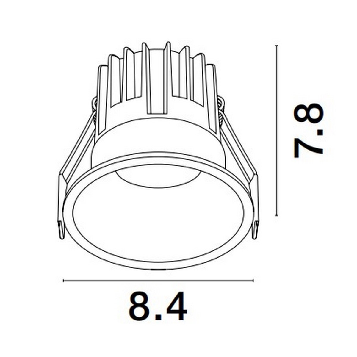 luksusowa lampa podtynkowa Luces Exclusivas ARAMIEL LE65106 do podwieszanych sufitów