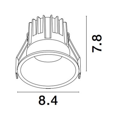 imponująca lampa podtynkowa Luces Exclusivas ARAMIEL LE65109 do podwieszanych sufitów
