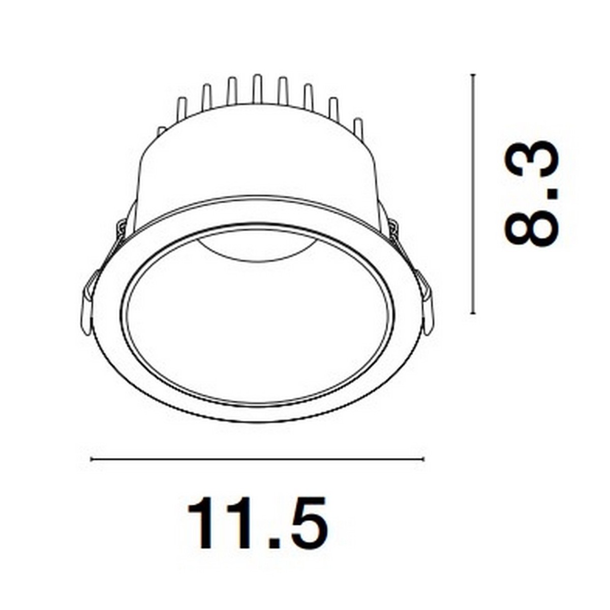 wykwintna lampa podtynkowa Luces Exclusivas ARAMIEL LE65120 do podwieszanych sufitów