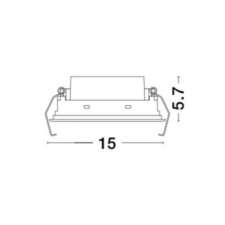 wyjątkowa lampa podtynkowa Luces Exclusivas CALINDA LE65121 do podwieszanych sufitów