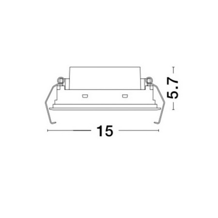 wybitna lampa podtynkowa Luces Exclusivas CALINDA LE65122 do podwieszanych sufitów