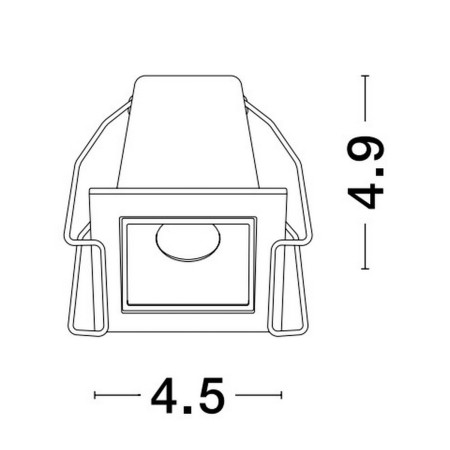 unikalna lampa podtynkowa Luces Exclusivas BETARRO LE65126 do podwieszanych sufitów
