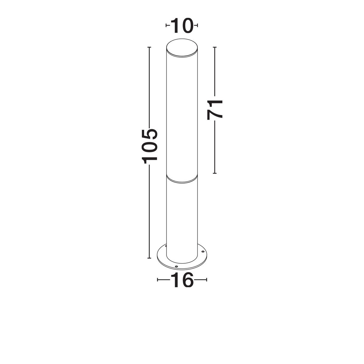 gustowna lampa ogrodowa - stojąca Luces Exclusivas MONSECA LE75105