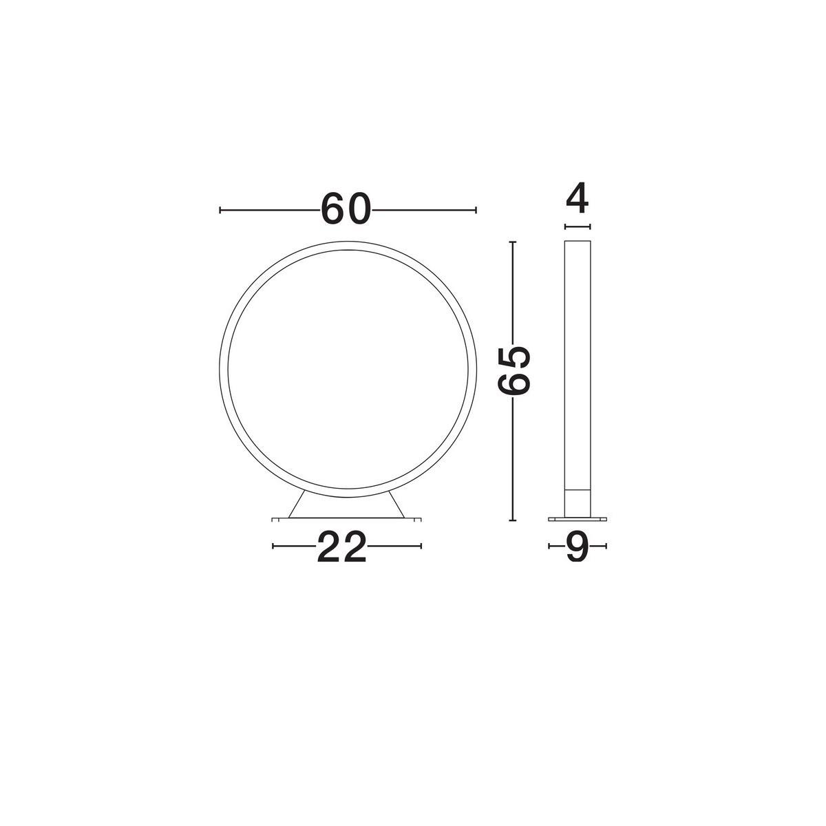 innowacyjna lampa ogrodowa - stojąca Luces Exclusivas VINQUESA LE75136