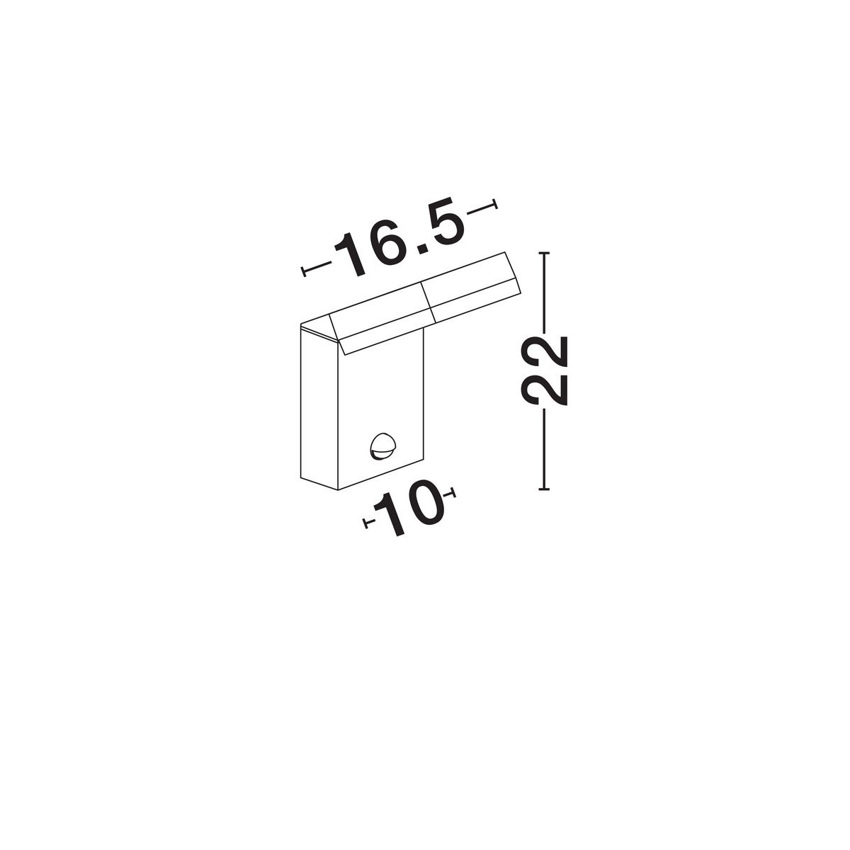 awangardowy kinkiet ogrodowy Luces Exclusivas SIRELIA LE75156