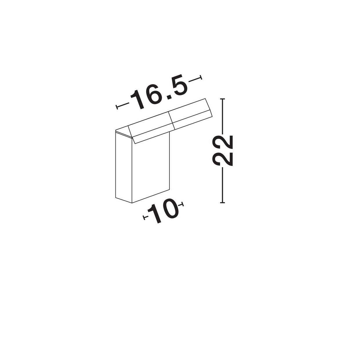 futurystyczny kinkiet ogrodowy Luces Exclusivas SIRELIA LE75157