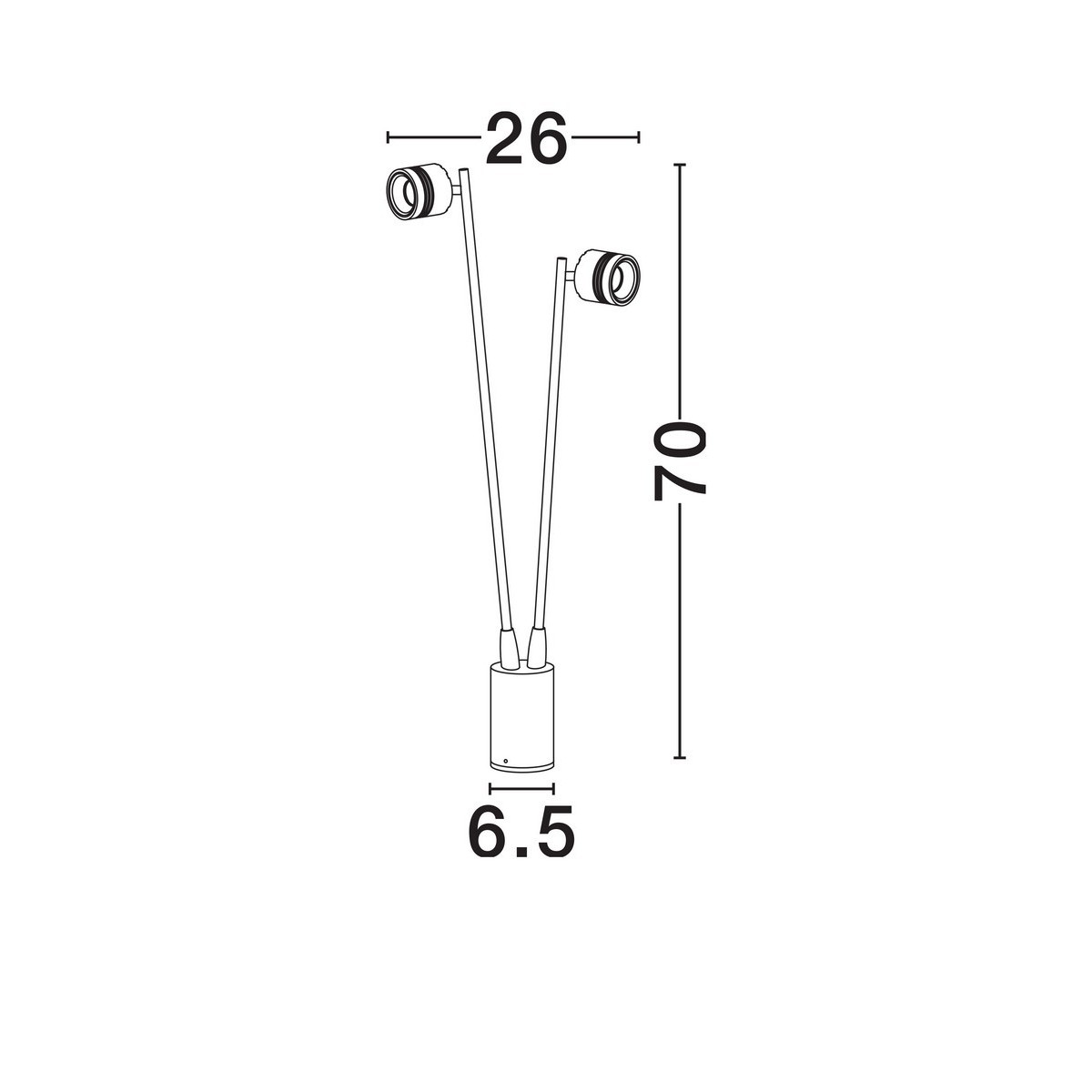 niepowtarzalna lampa ogrodowa - stojąca Luces Exclusivas BELANOR LE75165